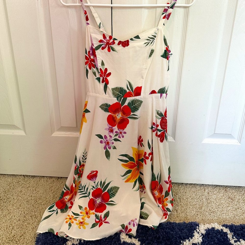 White flowy dress